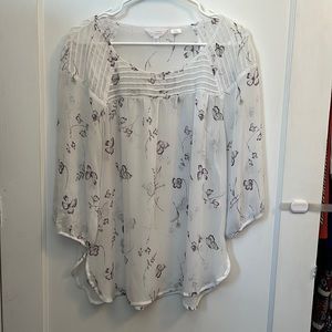 Lauren Conrad Women’s Sheer Tunic Top